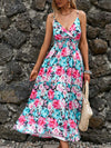 Bleu-rose fleurs