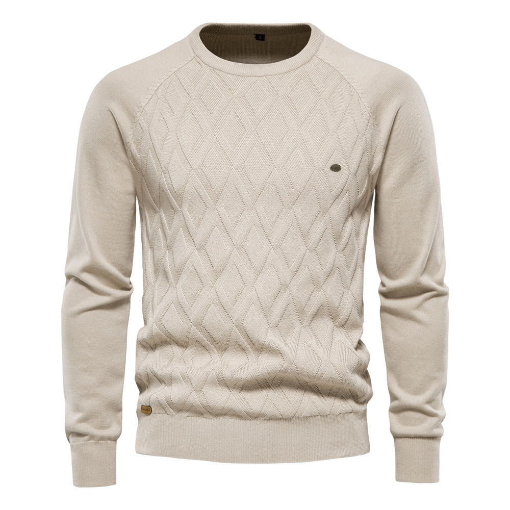 Avora Lyon | Pull homme à motif losanges