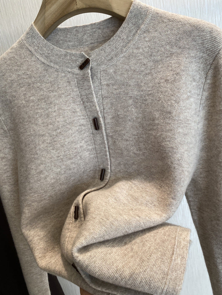 Avora Lyon | Cardigan en laine tricotée de qualité supérieure