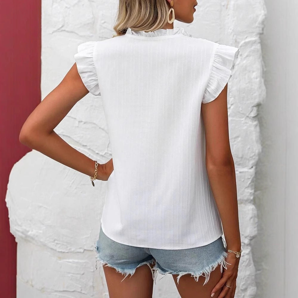 Avora Lyon | Blouse brodée sans manches
