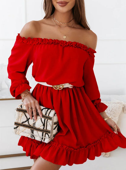 Avora Lyon | Robe à épaules dénudées et taille cintrée