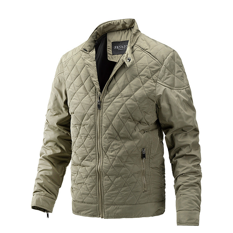 Avora Lyon | Veste décontractée de mi-saison à motif losanges