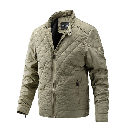 Avora Lyon | Veste décontractée de mi-saison à motif losanges