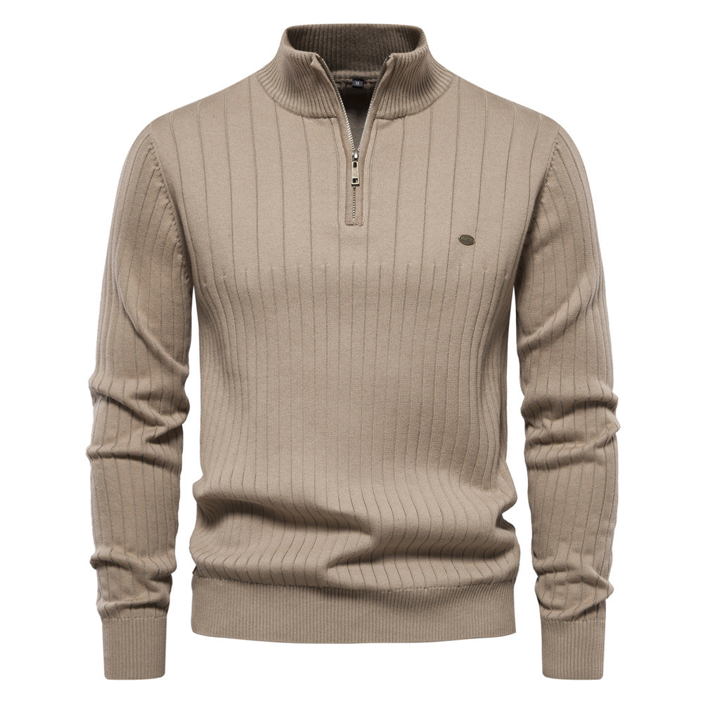 Avora Lyon | Pull homme à col montant et demi-zip