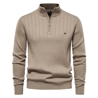Avora Lyon | Pull homme à col montant et demi-zip