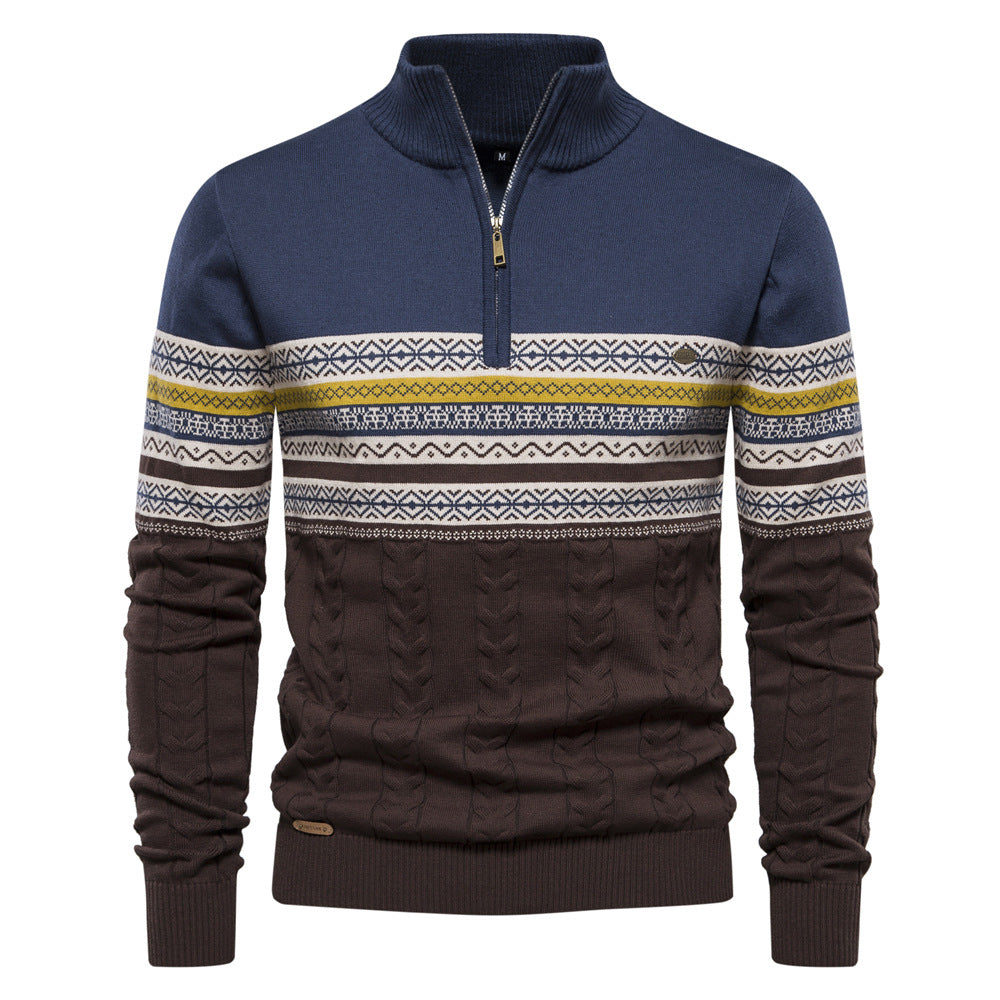 Avora Lyon | Pull Nordic Heritage à Demi-Zip