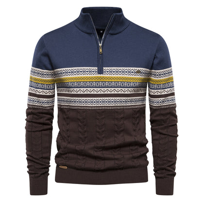 Avora Lyon | Pull Nordic Heritage à Demi-Zip
