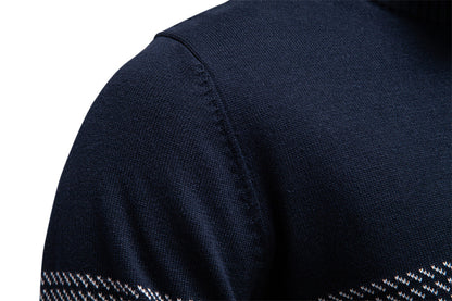 Avora Lyon | Pull zippé pour homme avec détails à rayures