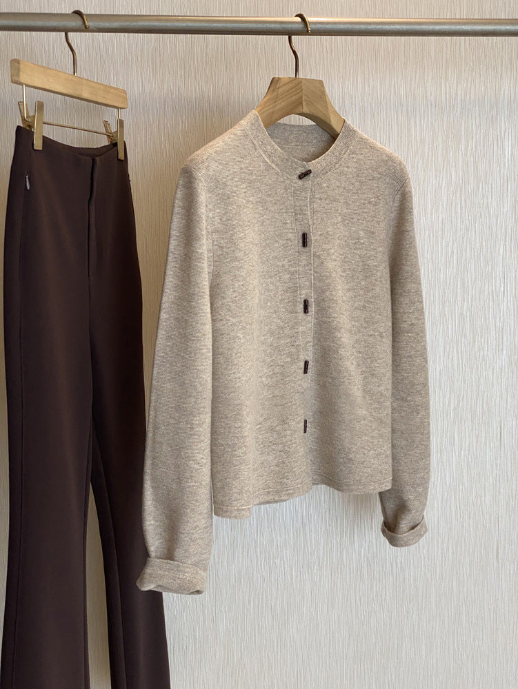 Avora Lyon | Cardigan en laine tricotée de qualité supérieure