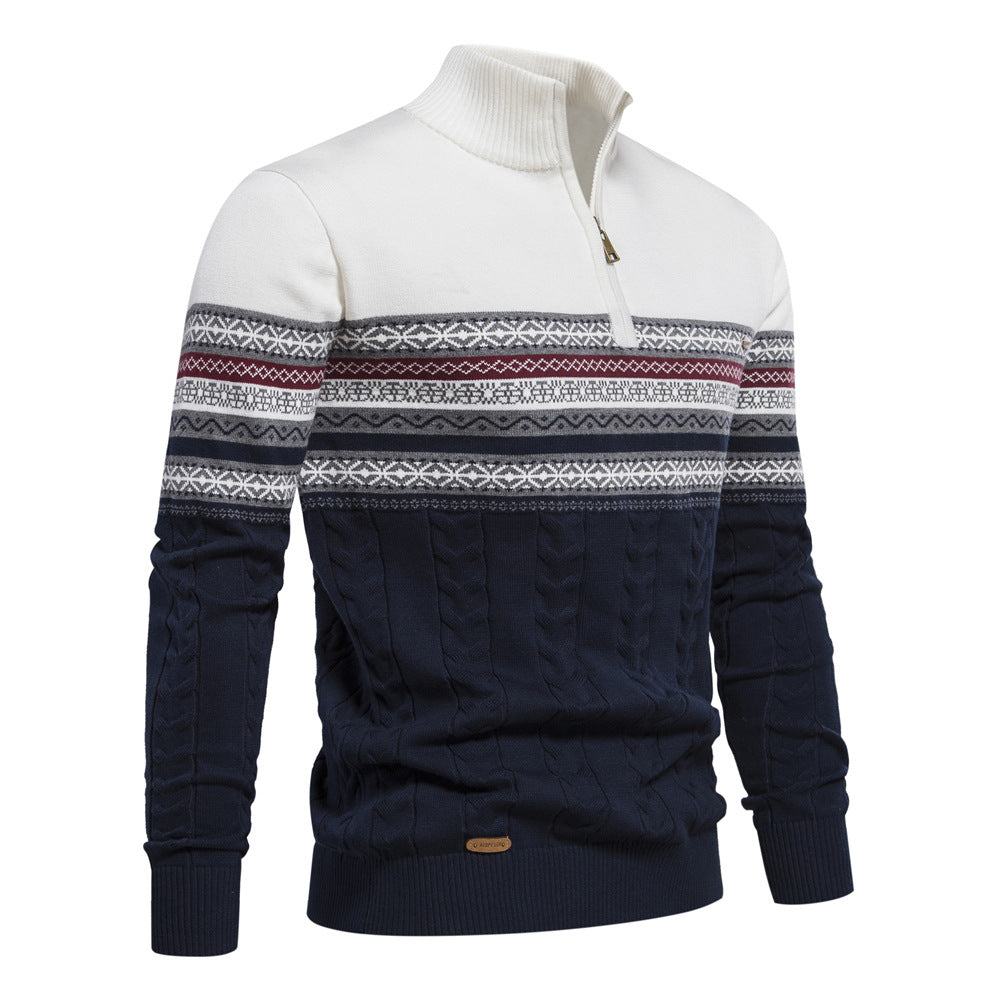 Avora Lyon | Pull Nordic Heritage à Demi-Zip