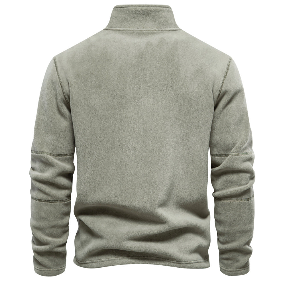Avora Lyon | Sweat-shirt homme à col montant et demi-zip