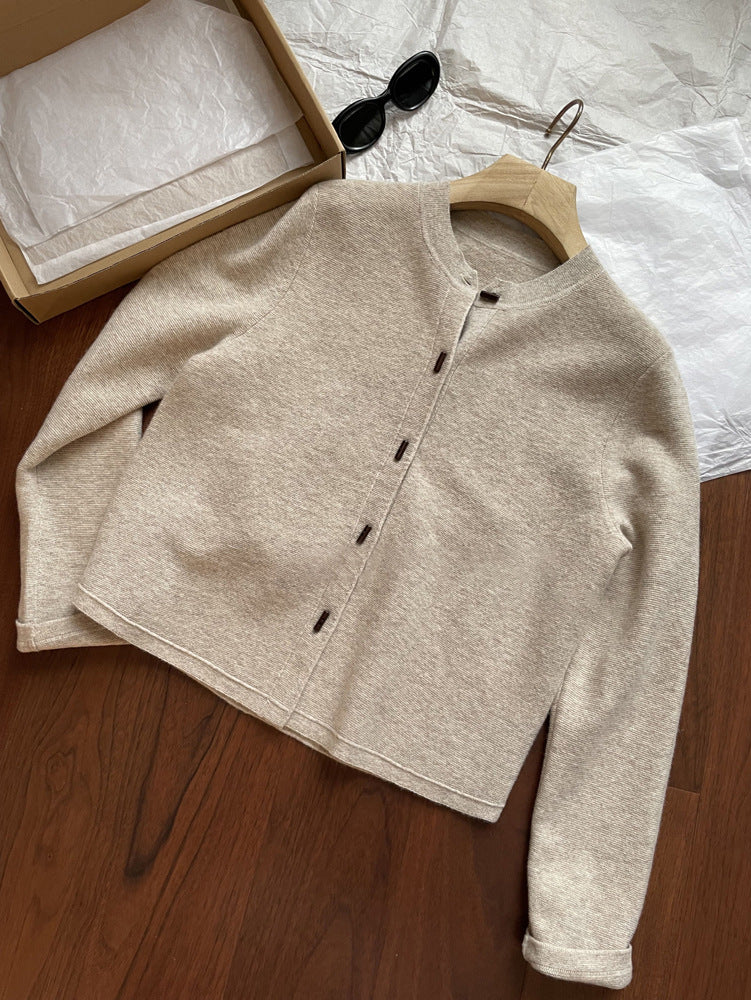 Avora Lyon | Cardigan en laine tricotée de qualité supérieure