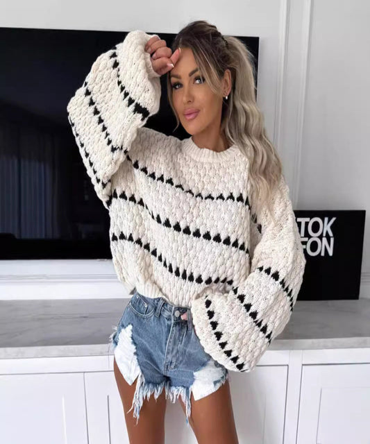 Avora Lyon | Pull à pois oversize élégant & confortable