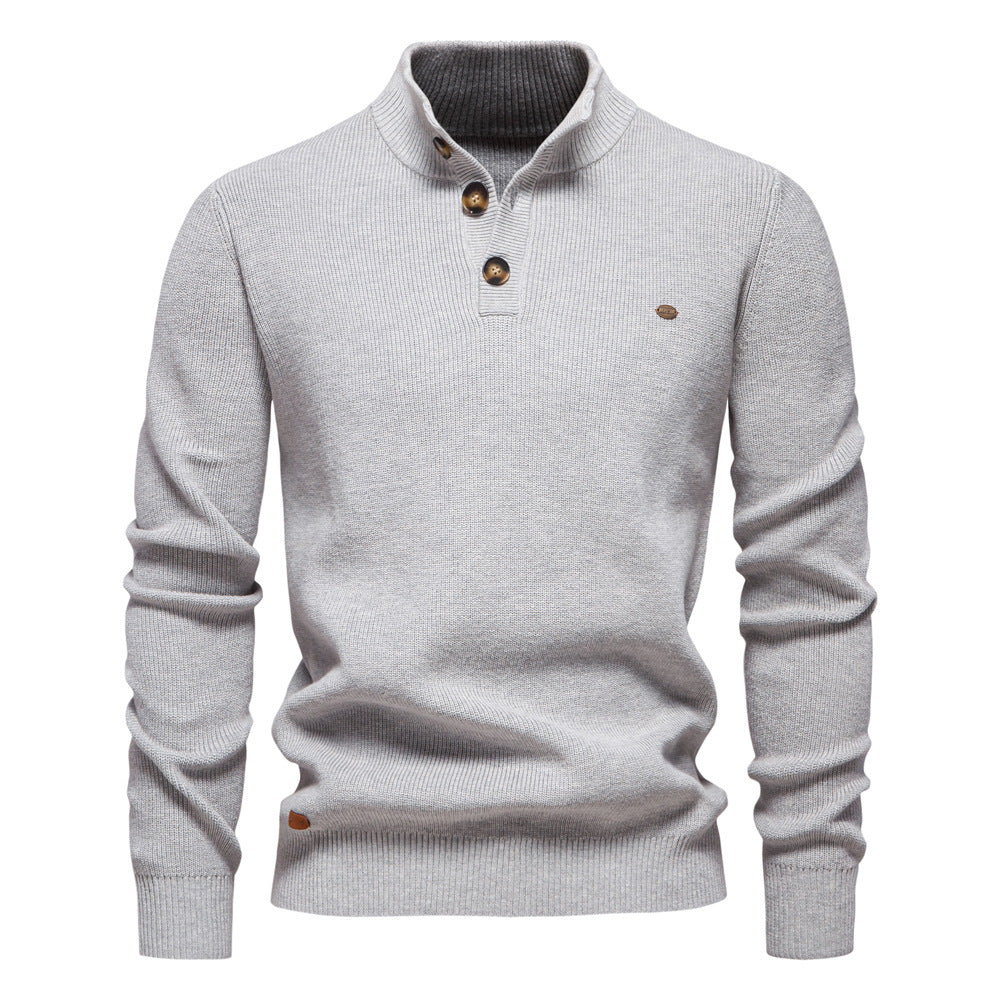 Avora Lyon | Avora Lyon | Pull homme décontracté et tendance à manches longues avec fermeture à bouton