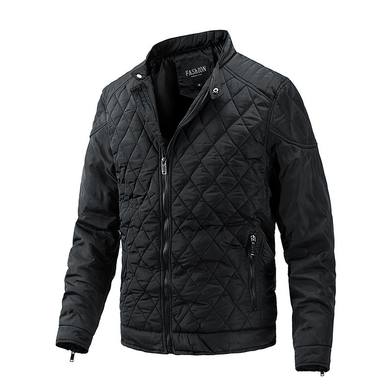 Avora Lyon | Veste décontractée de mi-saison à motif losanges
