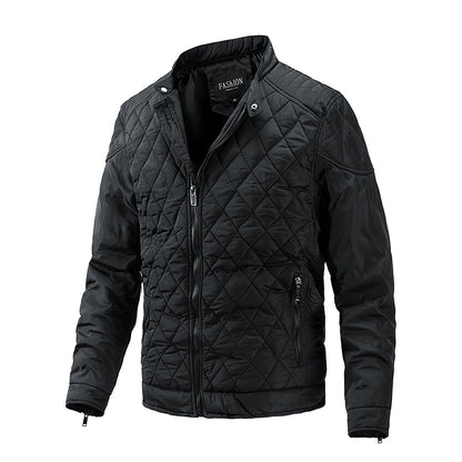Avora Lyon | Veste décontractée de mi-saison à motif losanges