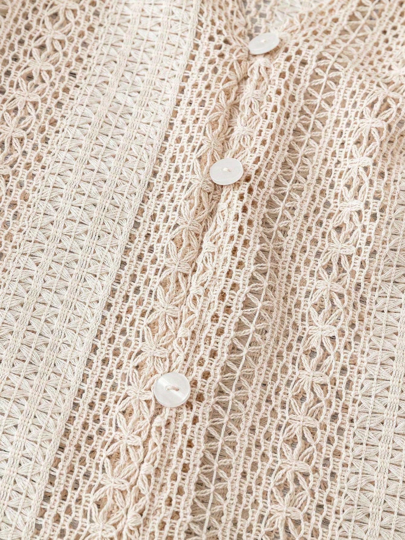 Avora Lyon | Chemisier en dentelle à col en V