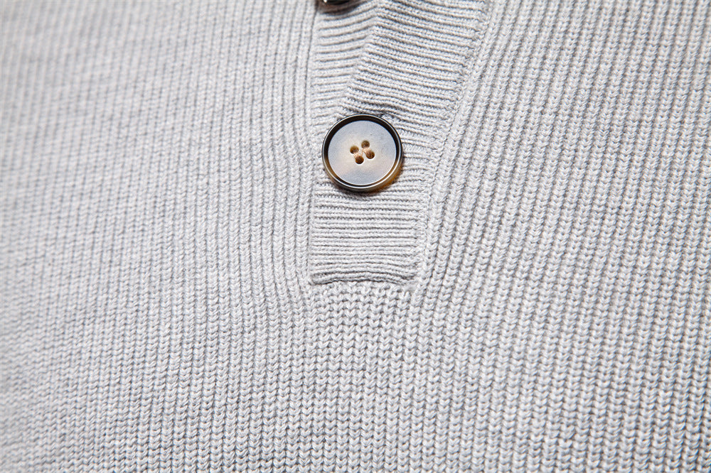 Avora Lyon | Avora Lyon | Pull homme décontracté et tendance à manches longues avec fermeture à bouton