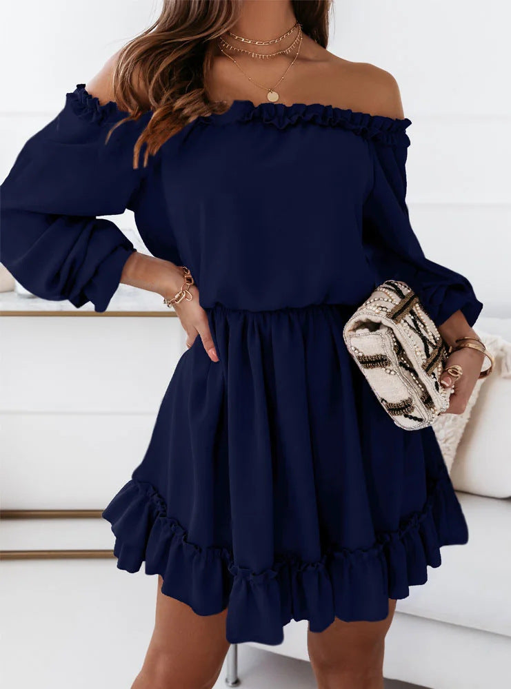 Avora Lyon | Robe à épaules dénudées et taille cintrée