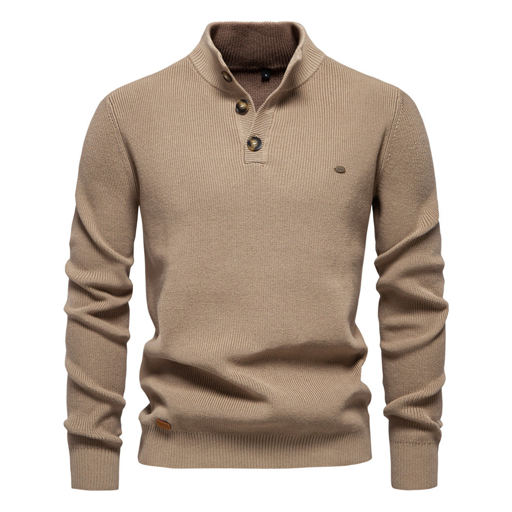 Avora Lyon | Avora Lyon | Pull homme décontracté et tendance à manches longues avec fermeture à bouton