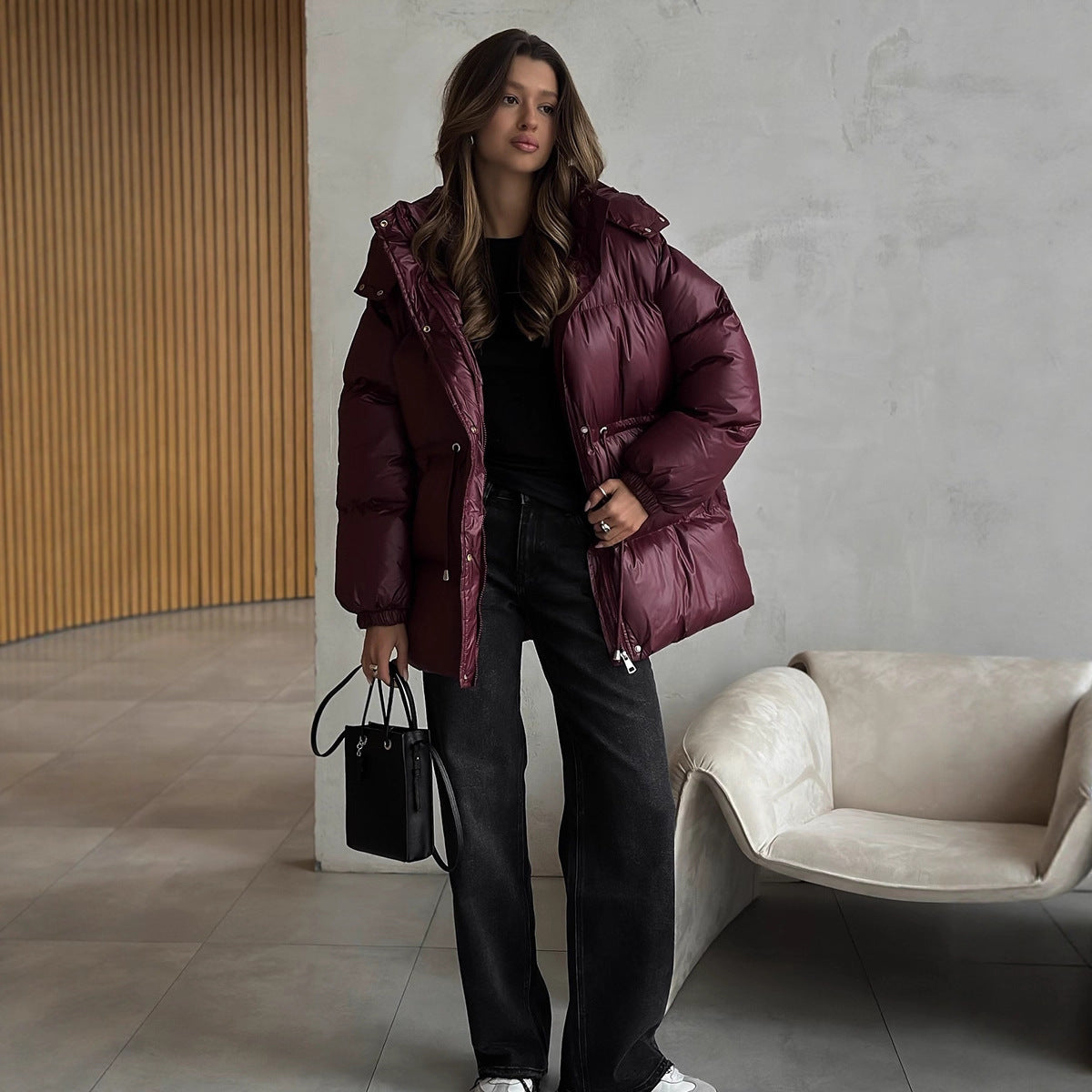 Avora Lyon | Doudoune élégante pour femme avec ceinture