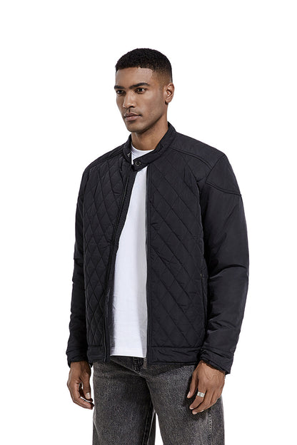 Avora Lyon | Veste décontractée de mi-saison à motif losanges