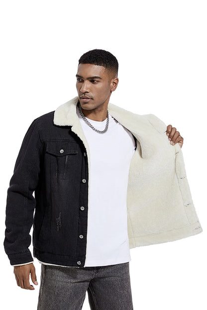 Avora Lyon | Veste en jean doublée en polaire pour homme