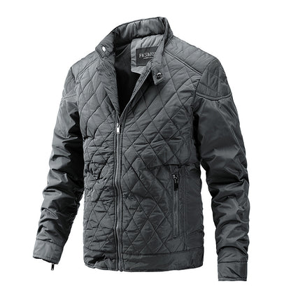 Avora Lyon | Veste décontractée de mi-saison à motif losanges