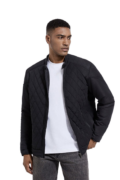 Avora Lyon | Veste décontractée de mi-saison à motif losanges