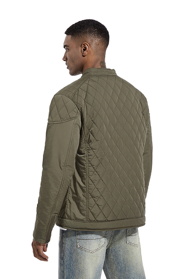 Avora Lyon | Veste décontractée de mi-saison à motif losanges
