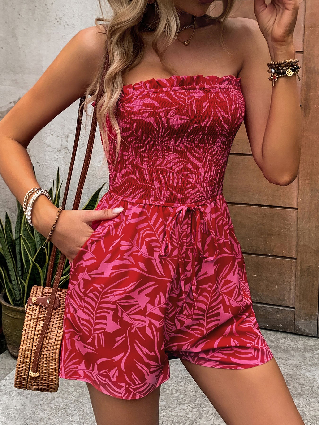 Avora Lyon | Combinaison bustier à épaules dénudées