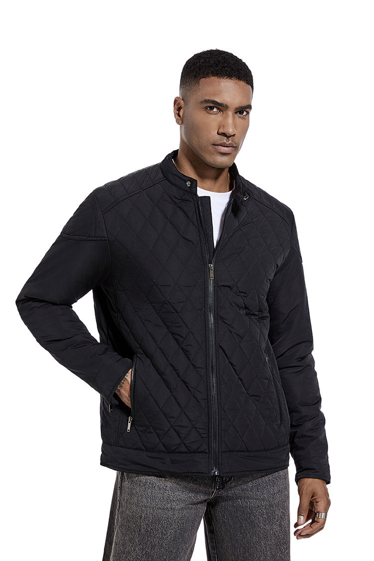 Avora Lyon | Veste décontractée de mi-saison à motif losanges