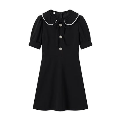 Avora Lyon | Robe élégante avec un col Claudine amovible