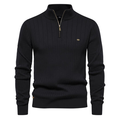 Avora Lyon | Pull homme à col montant et demi-zip