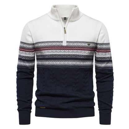 Avora Lyon | Pull Nordic Heritage à Demi-Zip