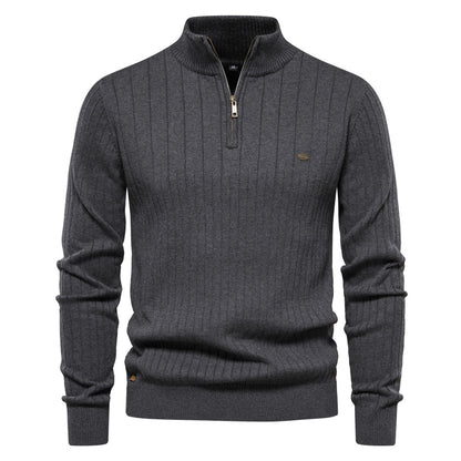Avora Lyon | Pull homme à col montant et demi-zip