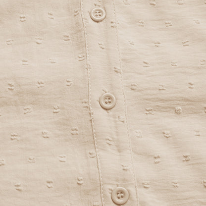 Avora Lyon | Haut à manches volantées en patchwork de dentelle