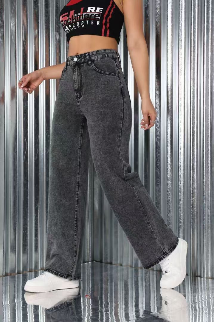 Avora Lyon | Jean ample avec broderie nœud