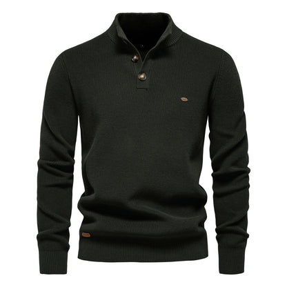 Avora Lyon | Avora Lyon | Pull homme décontracté et tendance à manches longues avec fermeture à bouton