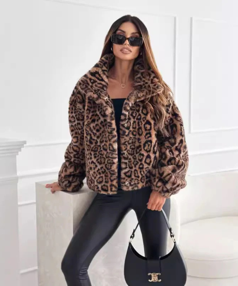 Avora Lyon | Manteau imprimé léopard