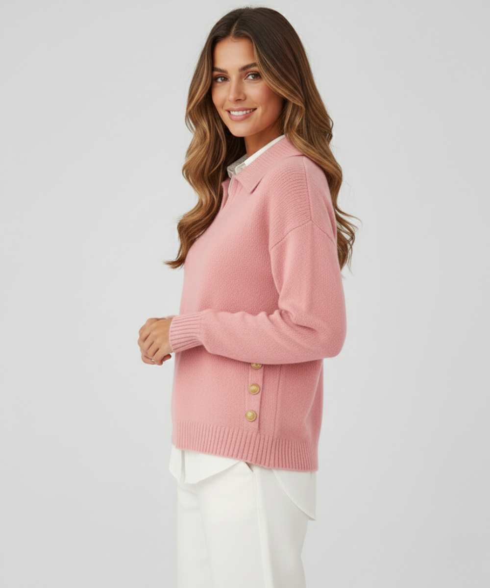 Avora Lyon | Pull décontracté ample à revers