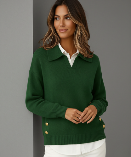 Avora Lyon | Pull décontracté ample à revers