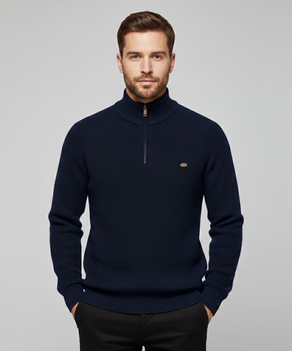Avora Lyon | Pull homme décontracté et tendance à manches longues avec demi-zip