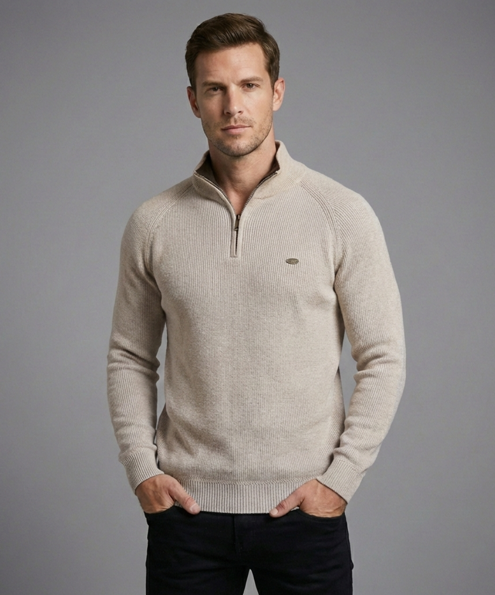 Avora Lyon | Pull homme décontracté et tendance à manches longues avec demi-zip