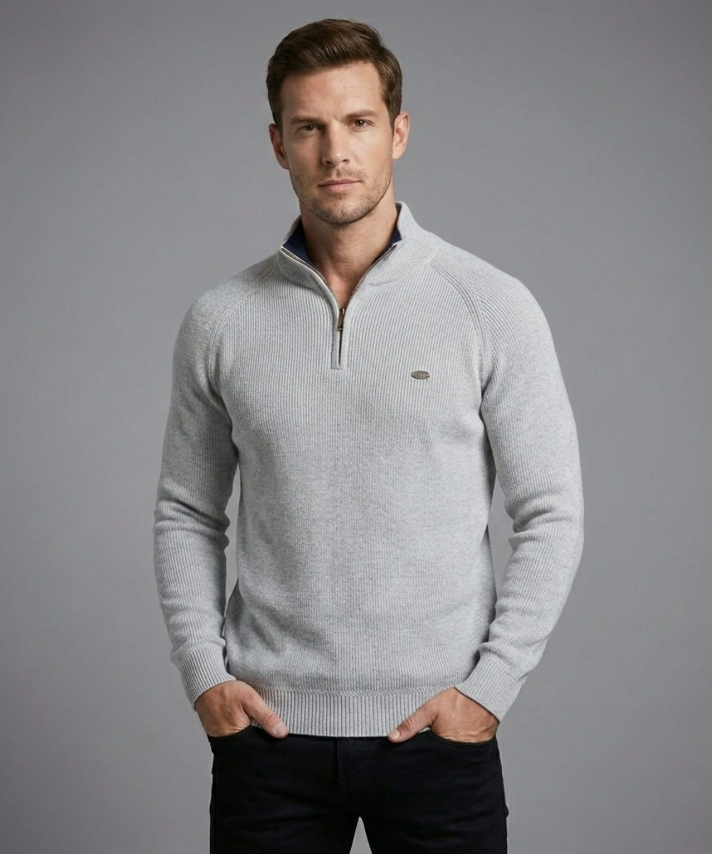 Avora Lyon | Pull homme décontracté et tendance à manches longues avec demi-zip