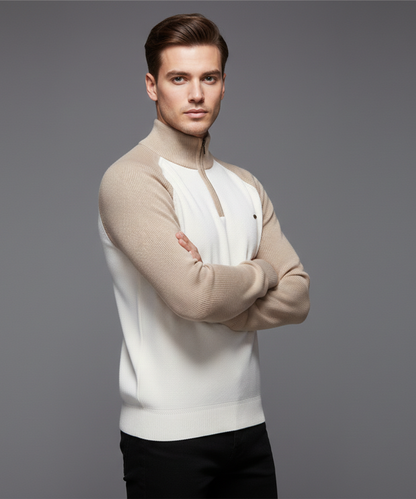 Avora Lyon | Pull homme décontracté et tendance à manches longues avec demi-zip