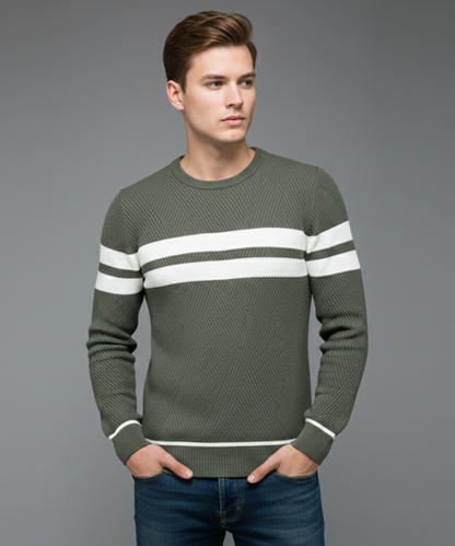Avora Lyon | Pull rayé décontracté pour hommes