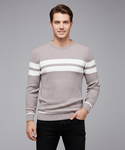 Avora Lyon | Pull rayé décontracté pour hommes