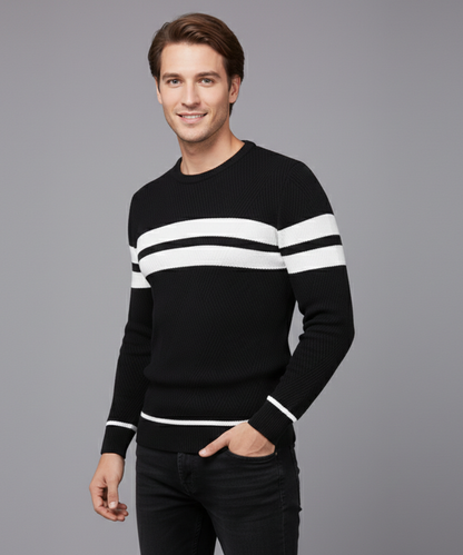 Avora Lyon | Pull rayé décontracté pour hommes