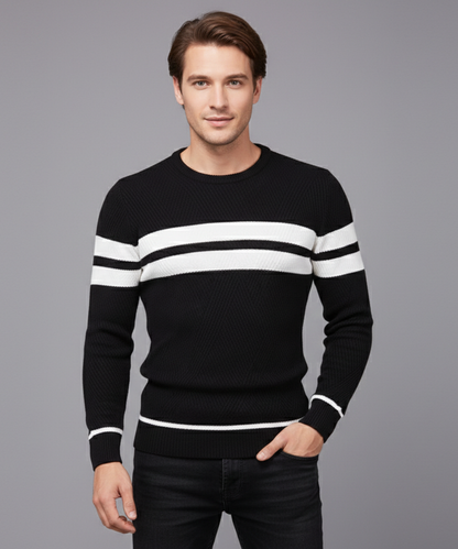 Avora Lyon | Pull rayé décontracté pour hommes